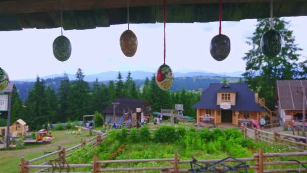 Paysage Vallonné Village Artisanal Avec Ses Maisons Traditionnelles Hata Ses — Video