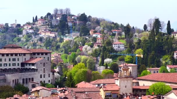 Panorama Citta Alta Haute Ville Dôme Historique Séminaire Épiscopal Giovanni — Video