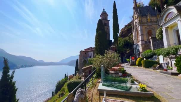 스위스 코테에 묘비의 아름다운 역사적 — 비디오