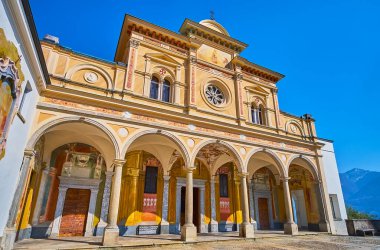 Madonna del Sasso Mabedi Santa Maria Assunta Kilisesi, Sacro Monte, Orselina, İsviçre