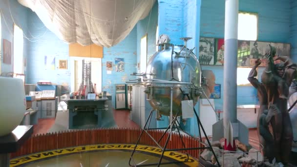 Pereiaslav Ukraine Mai 2021 Musée Soviétique Exploration Spatiale Dans Église — Video