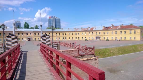 Panorama Van Kiev Fort Van Hoofdpoort Van Het Ziekenhuis Fort — Stockvideo