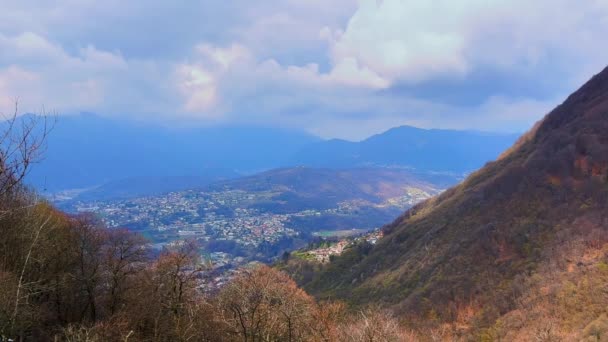 Vallée Avec Lugano Logement Entre Les Pentes Monte Bre Monte — Video