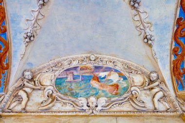 Santa Maria di Loreto Kilisesi, Lugano, İsviçre 'deki atari salonlarının yerleştirilmiş güzel freskleri.