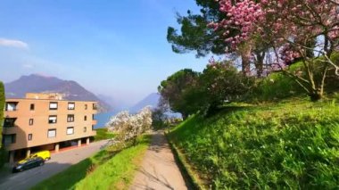 Parco Panoramico Paradiso 'da, Lugano Gölü ve Monte Bre Gölü, Paradiso, İsviçre