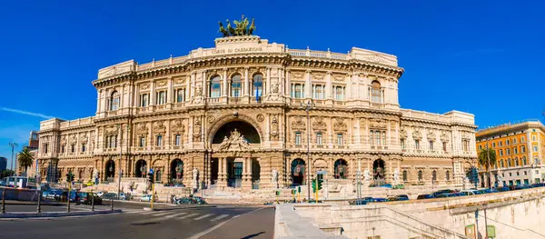 stock image ROME, ITALY - JANUARY 13, 2019: Panorama of the facade of Supreme Court of Cassation (Palace of Justice), on January 13 in Rome, Italy