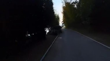 Ceresio Gölü kıyısında Timelapse yürüyüşü Park Villa Heleneum, Lugano, Ticino, İsviçre