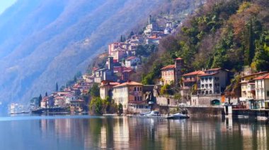 Albogasio Inferiore ve Albogasio Superiore (aşağı ve yukarı kasaba), Lugano Gölü kıyısında, Valsolda, İtalya