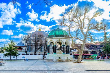 Sultanahmet Meydanı 'ndaki Alman Çeşmesi Eski İstanbul Hipodromu, İstanbul, Türkiye