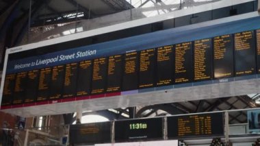 Low angle view on arrival departure board. Shot with Panasonic GH5   