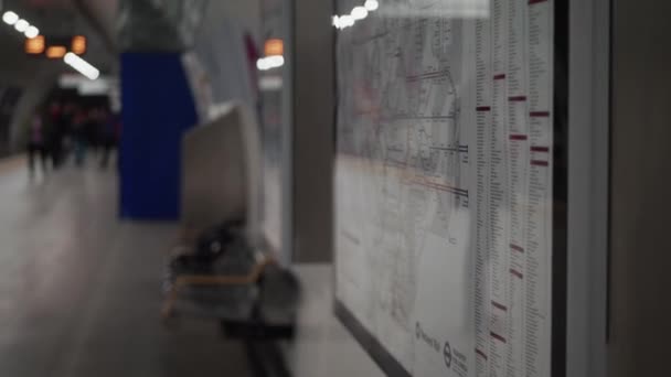 Carte Des Stations Métro Londres Tourné Avec Panasonic Gh5 — Video