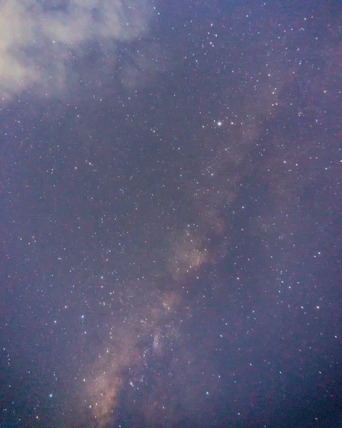Fényképezés Háttér Egy Kék Csillag Galaxis Téma Éjjel — Stock Fotó
