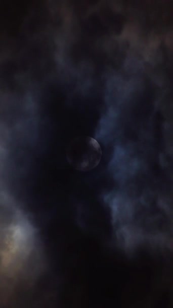Éclipse Pénumbrale Paysage Lunaire — Video