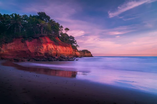 Indah Pemandangan Pagi Indonesia Panorama Lanskap Sawah Dengan Warna Kecantikan — Stok Foto