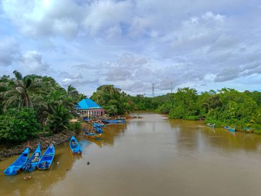 Endonezya 'nın Doğal Güzelliği, Kuzey Bengkulu' daki Plaj Manzaraları, Endonezya Denizi 'nin Güzel Sabah Manzaraları