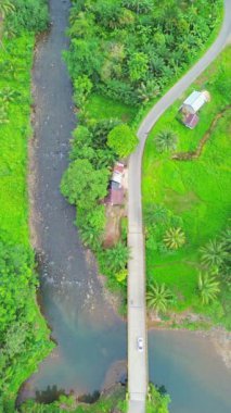 beautiful morning view indonesia panorama landscape paddy fields with beauty color and sky natural light