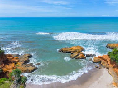 beautiful morning view indonesia panorama landscape paddy fields with beauty color and sky natural light
