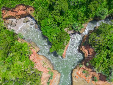 beautiful morning view indonesia panorama landscape paddy fields with beauty color and sky natural light