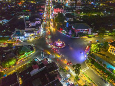 beautiful morning view indonesia panorama landscape paddy fields with beauty color and sky natural light