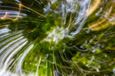 Yumuşak Yeşil Tonlu Soyut Doğa Bulanık Arkaplanı