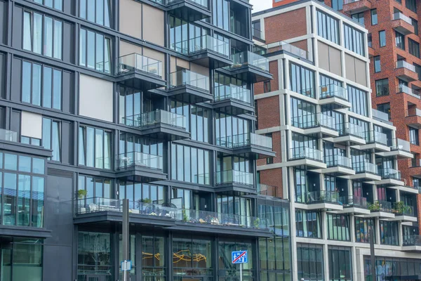 Hollanda Amsterdam Tipik Bir Bina Cephesi — Stok fotoğraf