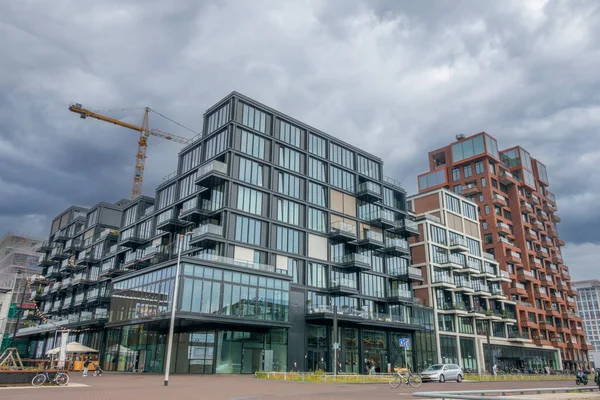Pays Bas Journée Nuageuse Amsterdam Bâtiment Architecture Insolite — Photo