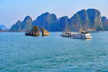 Ha Long Bay, Vietnam 'daki UNESCO Miras Bölgesi.