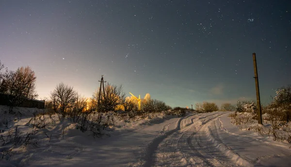 stock image winter landscape with snow covered trees