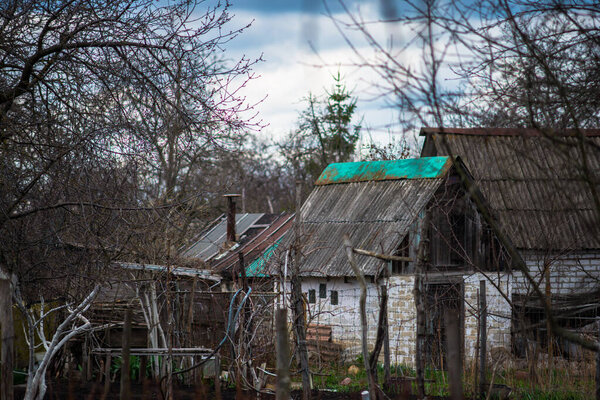 old abandoned house in the village