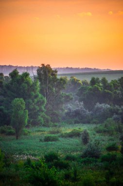 Gölde güzel bir gün batımı