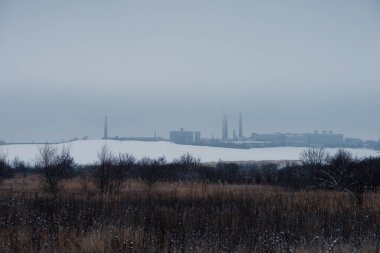 Karlı kış manzarası