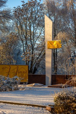 Dnipro şehrindeki Ukrayna kurbanlarının anısına.