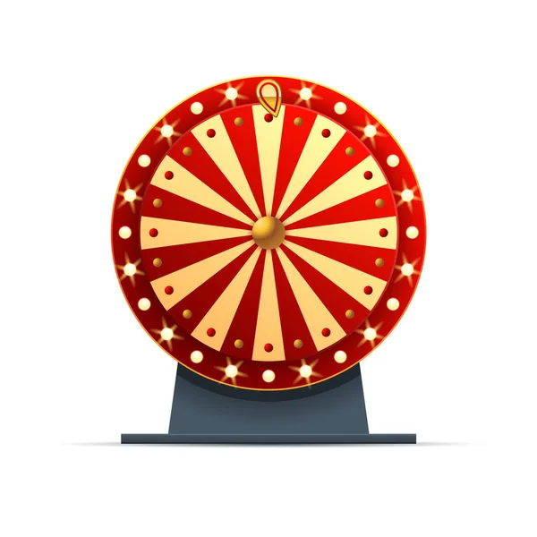 Golden Wheel Fortune Illustration Kasino Hasardspel Vinn Lyckoroulett Gamble Chans Royaltyfria Stockvektorer