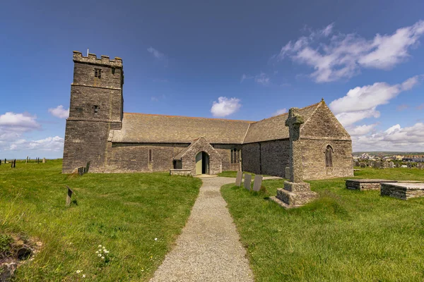 stock image Tintagel - May 30 2022: The legendary ancient town of Tintagel in Cornwall, England.