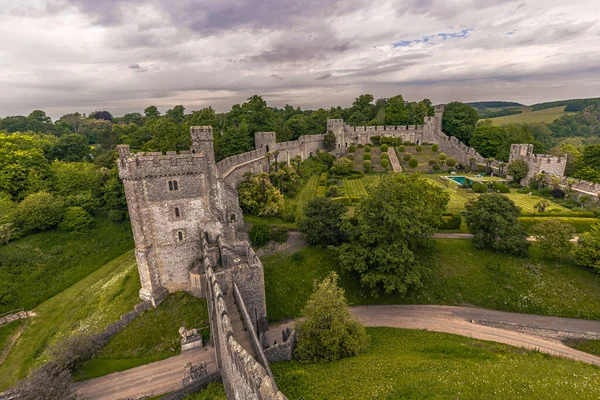 Арундель Июня 2022 Года Эпический Средневековый Замок Арундель Англия — стоковое фото