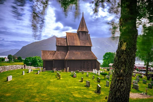 Ornes Noruega Julho 2023 Igreja Urnes Aldeia Ornes Património Mundial — Fotografia de Stock