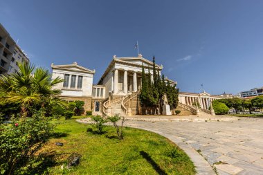 Atina, Yunanistan, 2 Mayıs 2024: Atina, Yunanistan 'daki Plato Akademisi