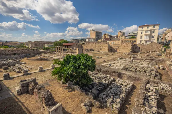 stock image Athens, Greece, May 5th 2024: Ancient Library of Hadrian in Athens, Greece