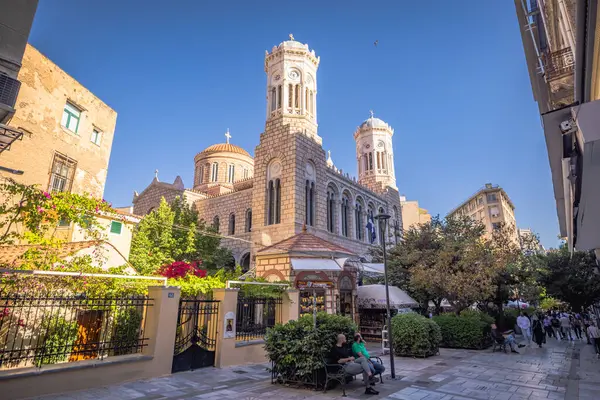 stock image Athens, Greece, May 3rd 2024: The bustling Monistiraki square in the center of Athens, Greece