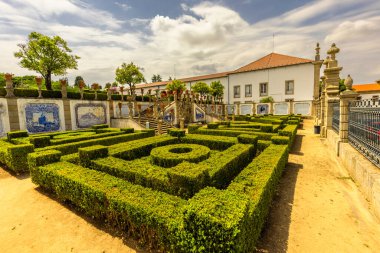 Castelo Branco, Portekiz - 27 Haziran 2024: Portekiz 'in Castelo Branco kentindeki Tarihi Bahçeler