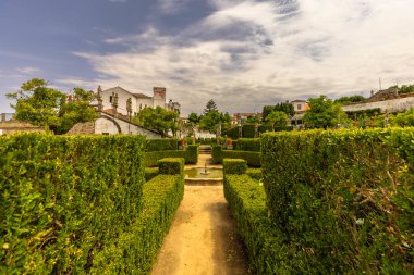 Castelo Branco, Portekiz - 27 Haziran 2024: Portekiz 'in Castelo Branco kentindeki Tarihi Bahçeler