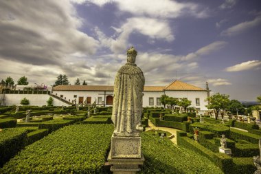Castelo Branco, Portekiz - 27 Haziran 2024: Portekiz 'in Castelo Branco kentindeki Tarihi Bahçeler