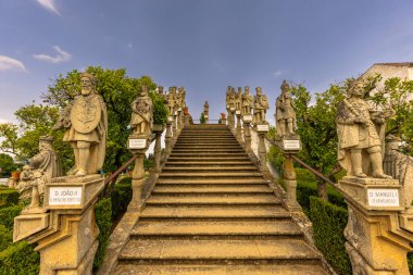 Castelo Branco, Portekiz - 27 Haziran 2024: Portekiz 'in Castelo Branco kentindeki Tarihi Bahçeler