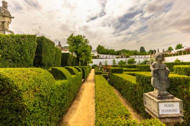 Castelo Branco, Portekiz - 27 Haziran 2024: Portekiz 'in Castelo Branco kentindeki Tarihi Bahçeler