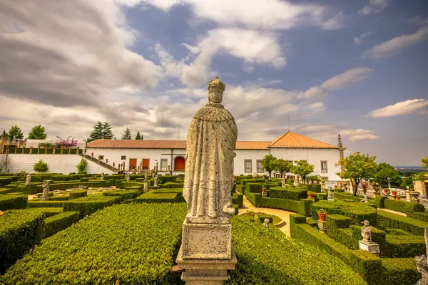 Castelo Branco, Portekiz - 27 Haziran 2024: Portekiz 'in Castelo Branco kentindeki Tarihi Bahçeler