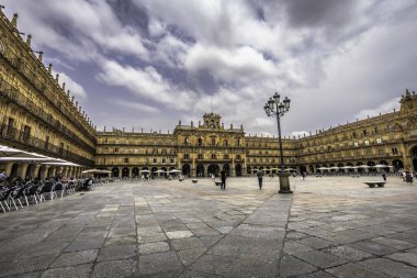 İspanya 'nın Salamanca şehrinin Plaza Belediye Başkanı