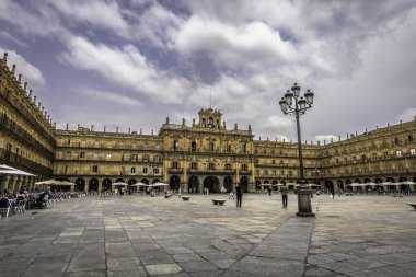 İspanya 'nın Salamanca şehrinin Plaza Belediye Başkanı