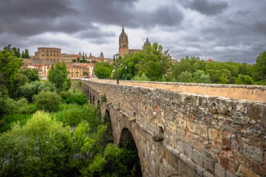 İspanya 'nın Salamanca kentindeki Roma Köprüsü