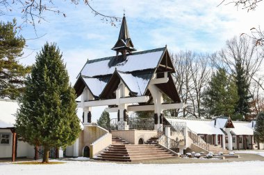 Garden architecture at the Sanctuary of Our Lady in Ludzmierz.
