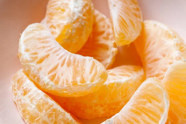 Trozo Mandarina Bol Alimento Saludable — Foto de Stock